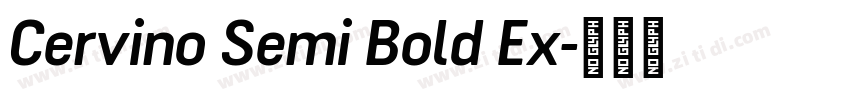 Cervino Semi Bold Ex字体转换